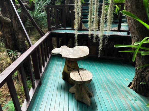 istock wooden chair table 2170813115