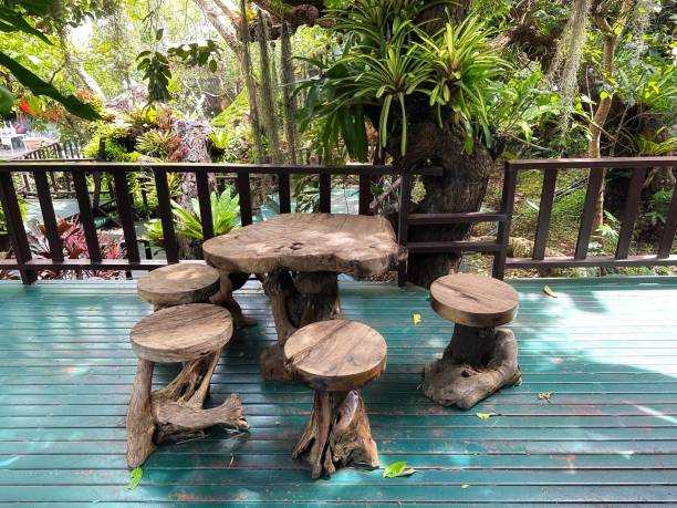 istock wooden chair table 2170813127
