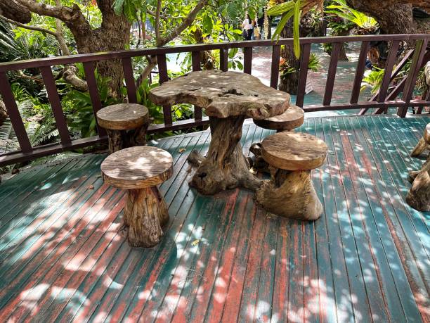 istock wooden chair table 2170813163