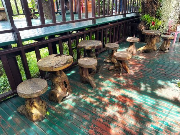 wooden chair table
