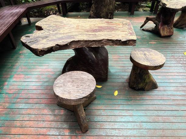 istock wooden chair table 2170813305