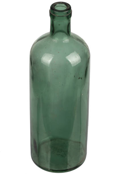 istock Antique retro green glass bottle 2170815281
