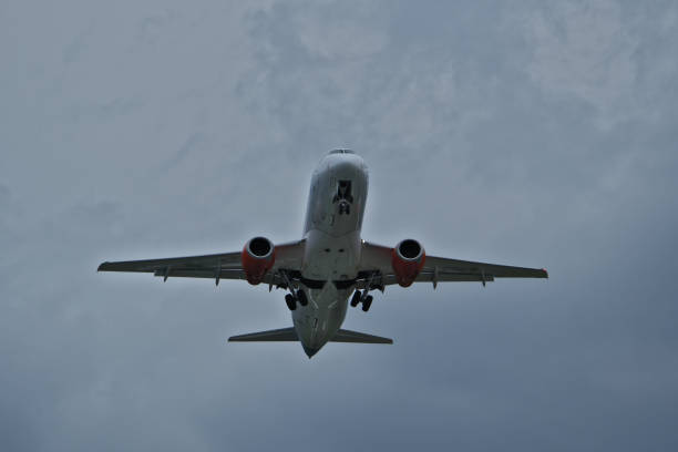 SSJ 100. Take off from Batumi airport.