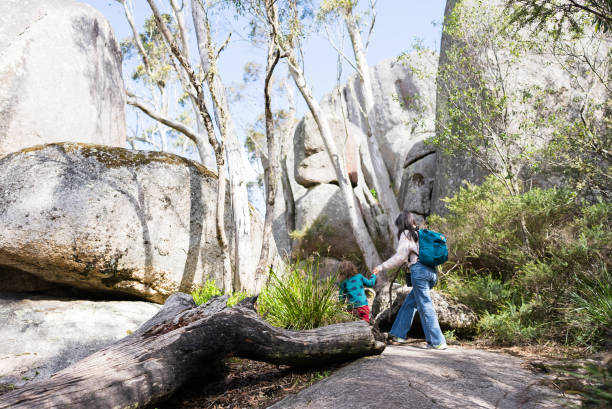 istock mother and son exploring nature together 2170828242