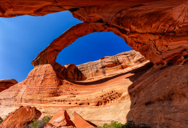 istock Red Sandstone Rock Arch Formation 2170829875