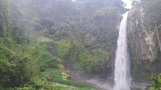 istock Beautifull Waterfall in Tropical Forest, Bengkulu, Indonesia Background Desktop 2170829949