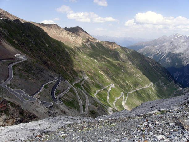istock Stelvio pass in Italian Dolomites 2170830538