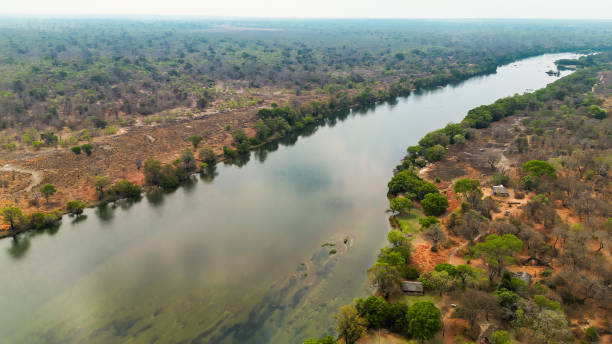 Serene Kafue National Park Aerial View