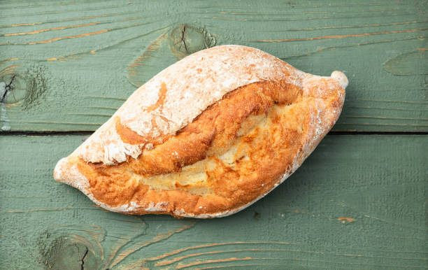 istock Loaf of  wheat hearth bread . Top view 2170833710