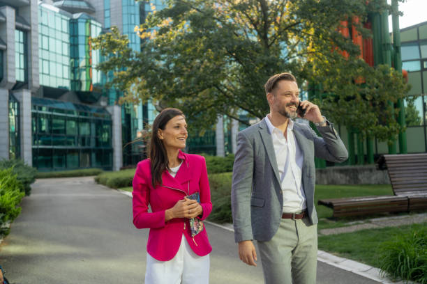 istock Business people, phone call and man with conversation, planning and network for communication. 2170835546
