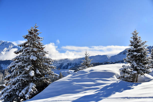 istock Courchevel ski resort view by winter 2170836105