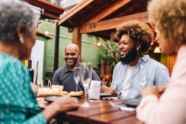 istock Friends having fun on a restaurant 2170839045