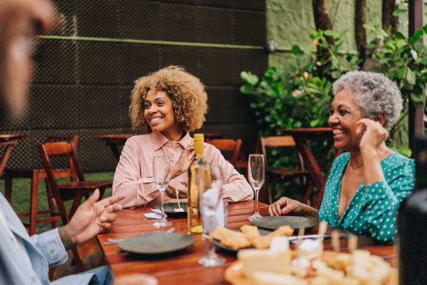 istock Friends having fun at restaurant 2170839716