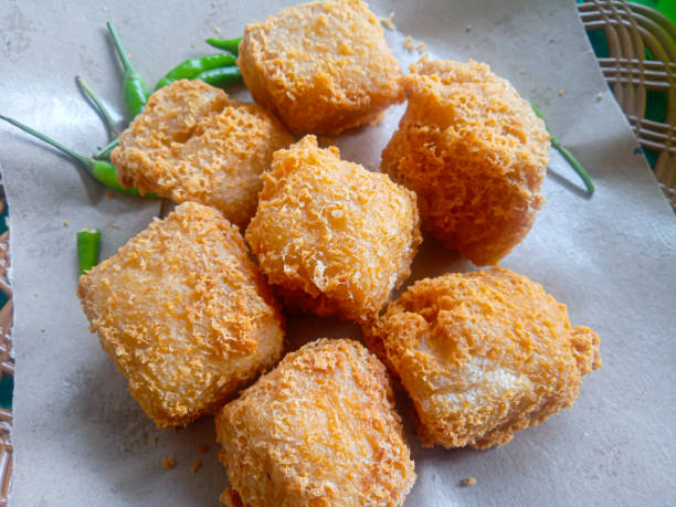 istock close up photo of crispy fried tofu 2170840270