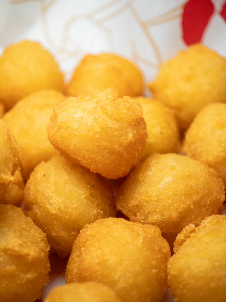 istock Golden Crispy Potato Balls on a dinner plate 2170848835