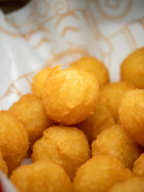 istock Golden Crispy Potato Balls on a dinner plate 2170848836
