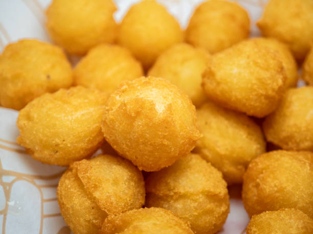 istock Golden Crispy Potato Balls on a dinner plate 2170848860