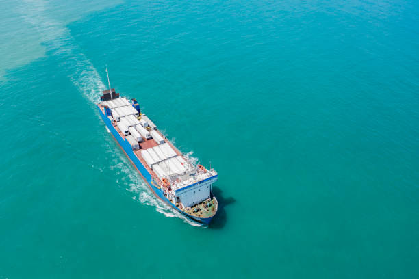 istock Aerial view of Ro-Ro ship in transit. 2170849138