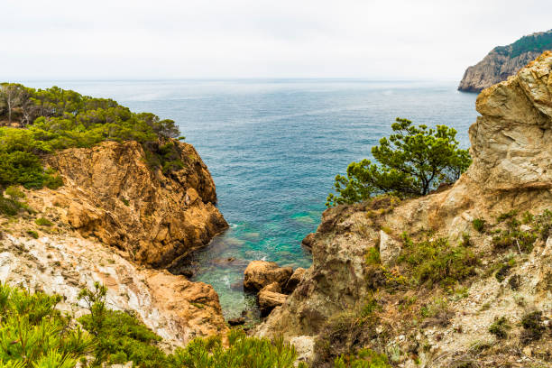 Calas de Sa Tuna y Aiguafreda, Begur, Catalonia, Spain