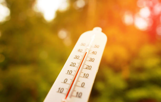 istock Thermometer for measuring outdoor air temperature. 2170851632