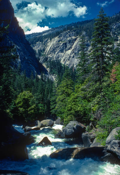istock Yosemite NP - Downstream from Vernal Falls - 1978 2170853749