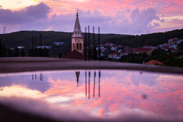 Jelsa is a town in Croatia, on the island of Hvar, the seat of the eponymous municipality within the county of Split-Dalmatia.