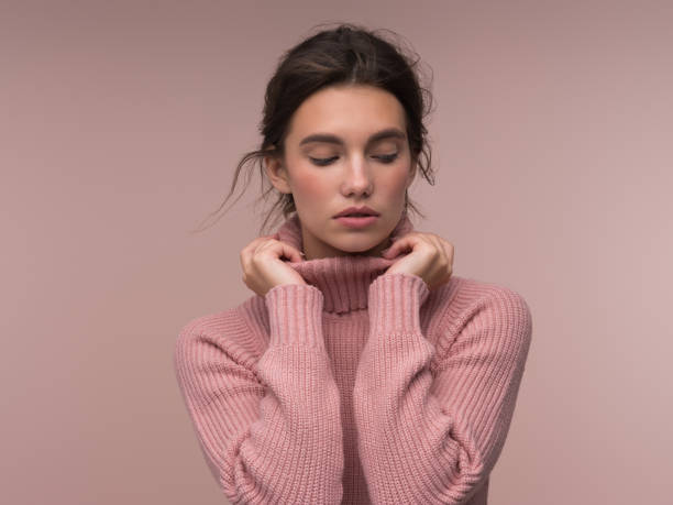 istock Beautiful sensual girl wearing sweater 2170857080