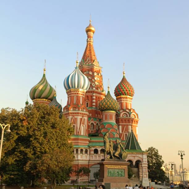 The Cathedral of Vasily the Blessed in the autumn