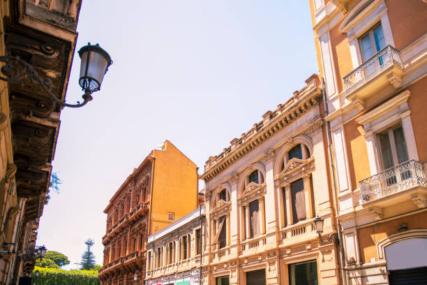 Building facades od Catania, Sicily