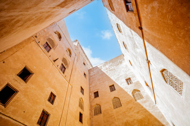 istock Jabrin arab castle citadel walls view from the inner yard, Bahla, sultanate Oman 2170864164