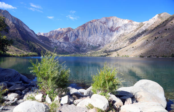 Scenic shot of Convict Lake by California SR-395.