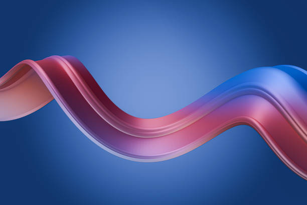 Abstract colourful curvy shapes