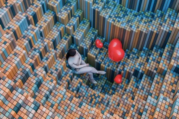istock Abstract image of young woman looking for love 2170866352