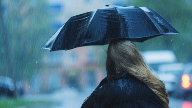 istock Woman under umbrella. Rainy weather 2170867051