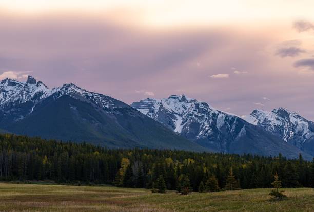 istock Sunrise Shining Over Banff National Park Mountains 2170870348