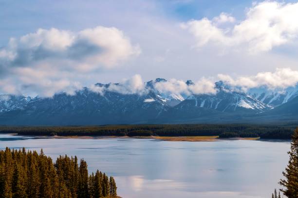 istock Cloudy Blue Sky Over Lower Kananaskis Lake 2170871114