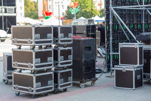 istock Stage equipment before the concert. 2170871480