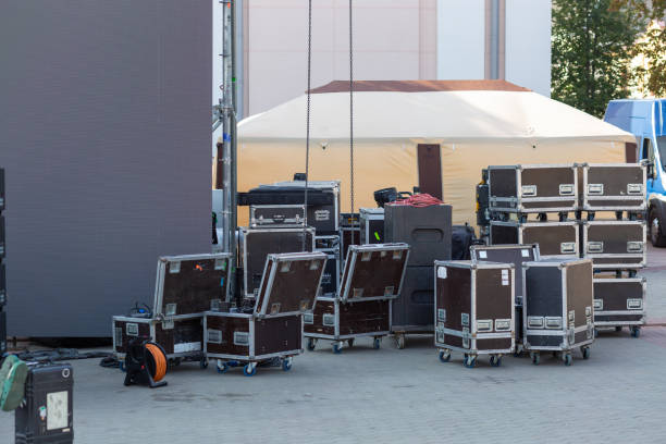 istock Stage equipment before the concert. 2170871486
