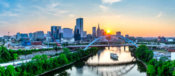 istock Nashville Tennessee skyline sunset view 2170877565
