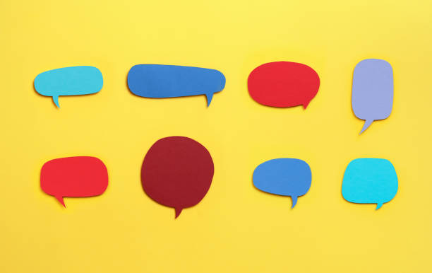 istock Collection of Colorful Speech And Thought Bubbles Background 2170877596