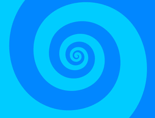 Blue Swirl Wave Background Blue wave swirl spiral zoom background pattern abstract. spiral stock illustrations