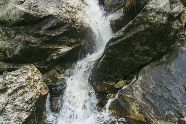 mountain in nepal, waterfall in nepal, waterfall in mountain, annapurna road