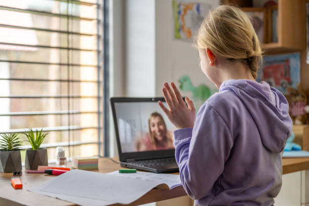 istock Young Girl in Virtual Learning Session with Female Teacher 2170885188
