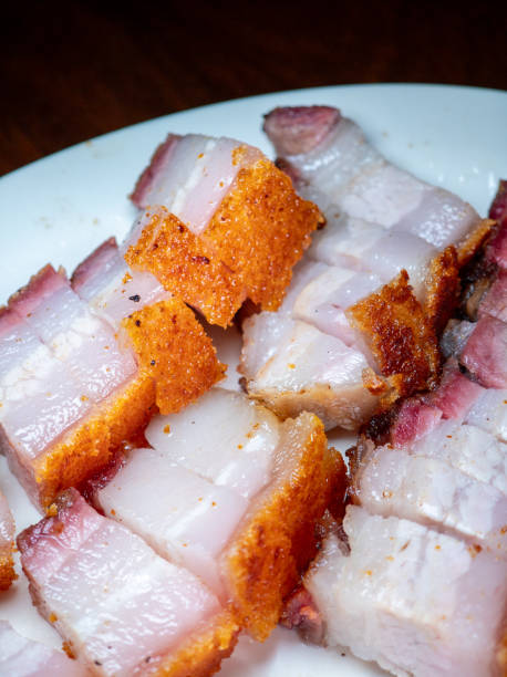 istock Crispy roasted pork with tender meat, Cantonese classic, food temptation 2170891488