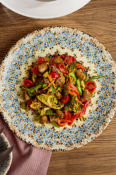 istock Fresh Chicken Heart Salad with Colorful Vegetables 2170895067