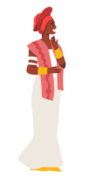 istock African Woman Wearing Traditional Dress 2170900017