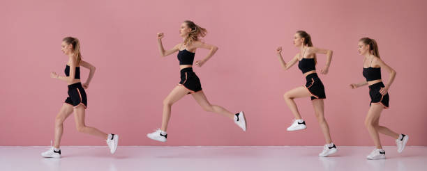 istock Woman running or jogging. Female runner workout sport raining 2170907595