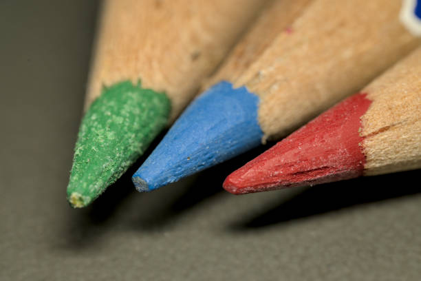 Red Green Blue color pencils