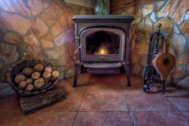 istock Wood stove 2170913731