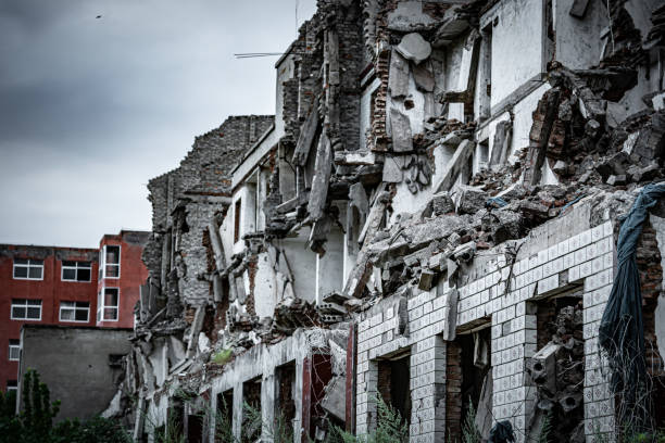 istock Destroyed residential building 2170928831
